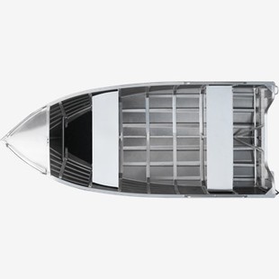 14 ft aluminijast ribiški čoln