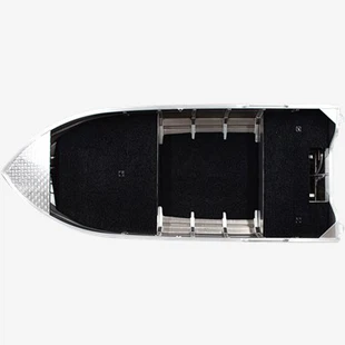 Ribiški čoln z aluminijastim V trupom dolžine 15 ft